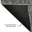 Tapis gris anthracite de qualité supérieure lavable à la machine Cerrito AMF611-105156686