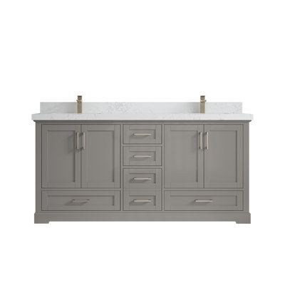 Esin 72'' Double Bathroom Vanity with Top