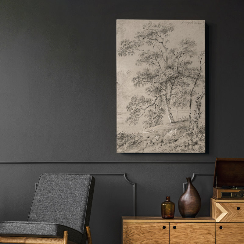 Croquis rétro Lxxxviii, reproduction d'art sur toile, H 37 po x l 25 po