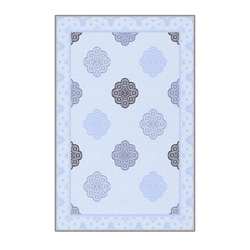 Antibacterial Hall Carpet, 3D Digital Printed, 3.3 x 9.8 Feet | 100% Polyester, 0.3 in Pile Height, PVC Non-Slip Underside | Machine Washable, Durable, Non-Slip Design for Modern Entryways & Living Spaces