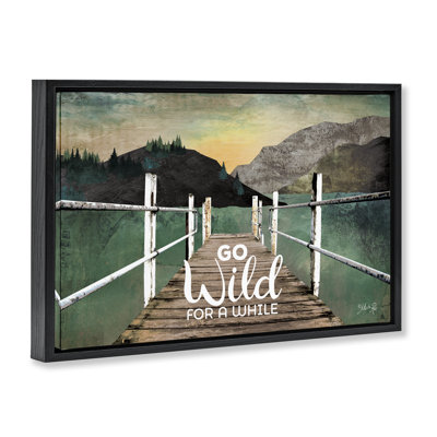 Toile flottante encadrée «Go Wild» par Marla Rae