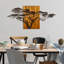 Accessoire mural décoratif en bois peint à la main, 56,7 x 27,6 x 1,2 pouces | 100% bois massif (épaisseur: 1,2 po) et métal durable (épaisseur: 0,06 po) | Variations de couleurs uniques, parfaites pour la décoration intérieure et les murs décoratifs, charme rustique-1118990950