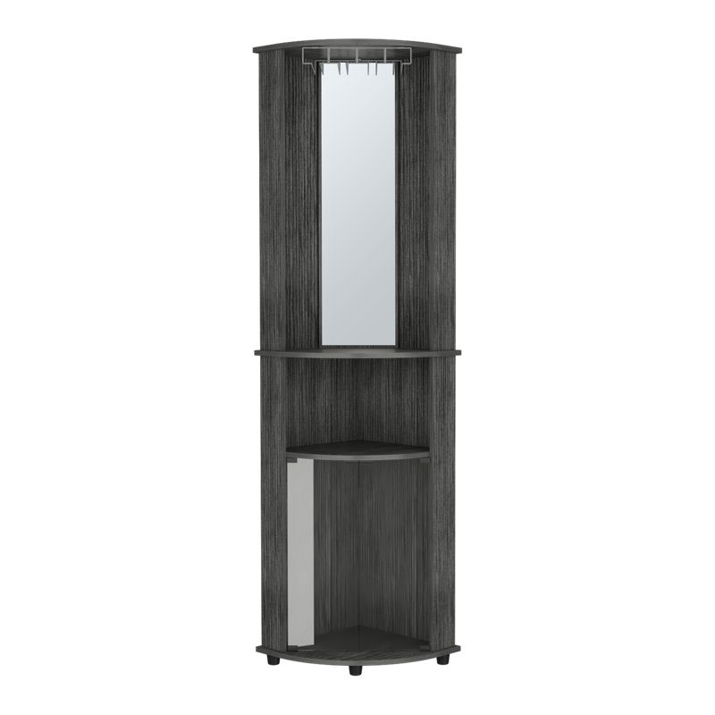 Corner Bar Cabinet Rialto, Living Room, Smokey Oak