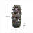 Fountains, 40.5" Tall 6-Tier Rock Fountain, Gray Polyresin with LED Lights, for Garden Patio Porch Foyer | Gray | Rock