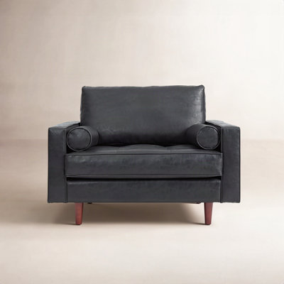Geo Genuine Leather Armchair