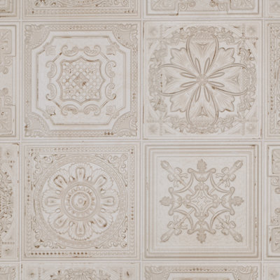 Fitz 8" x 8" Ceramic Patterned Wall Tile