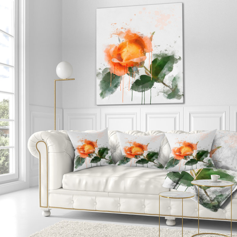 Coussin Orange, 16 po x 1 po