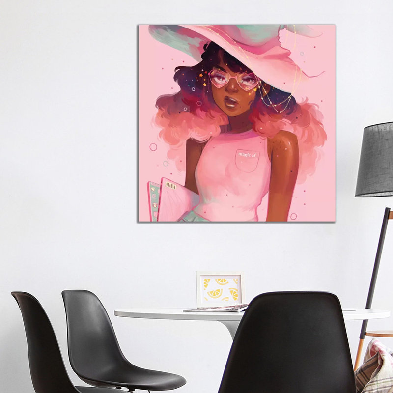 « Magic AF » par Geneva B-impression, Pas de tapis, H 37 po x l 37 po x P 1,5 po, Toile tendue