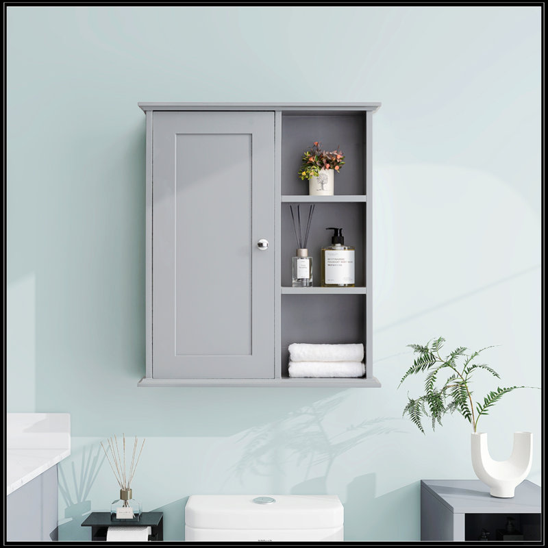 Armoire de rangement au-dessus de la toilette, Grey
