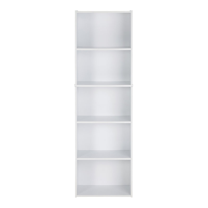 Aliesha Open Shelf Bookcase, White, 132.1cm H x 40.1cm W x 23.9cm D
