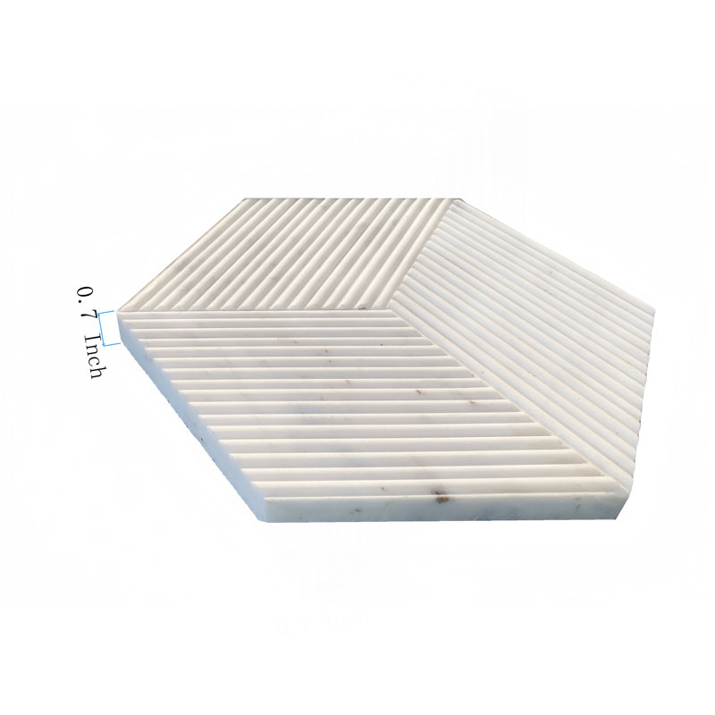 Marbre / carrelage, Blanc / naturel