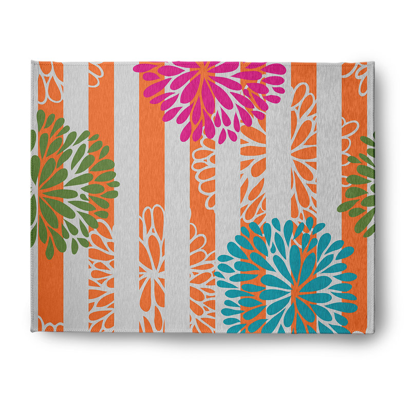 Chenille Floral Indoor Rug, Rectangle 8' x 10'