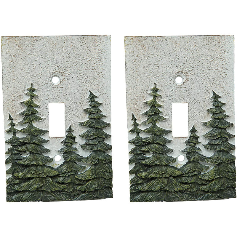 Javuneesha Landscape & Nature 2 - Gang Combination Plate Standard Combination Wall Plate
