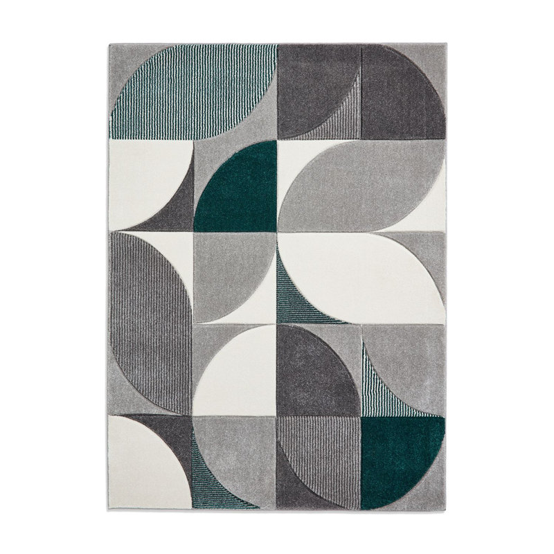 Matrix area rug Machine Woven Rectangle Grey, Rectangle 80 x 150cm
