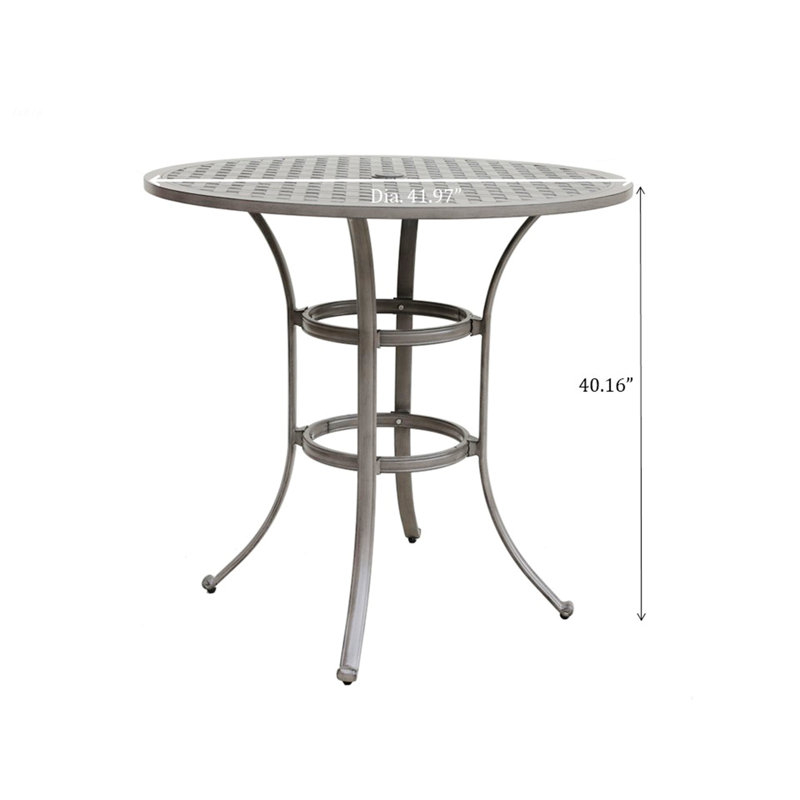 Table de bar ronde, table d'extérieur