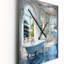 Bathroom Tranquil Reflections II - Horloge murale de salle de bain surdimensionnée-99629396