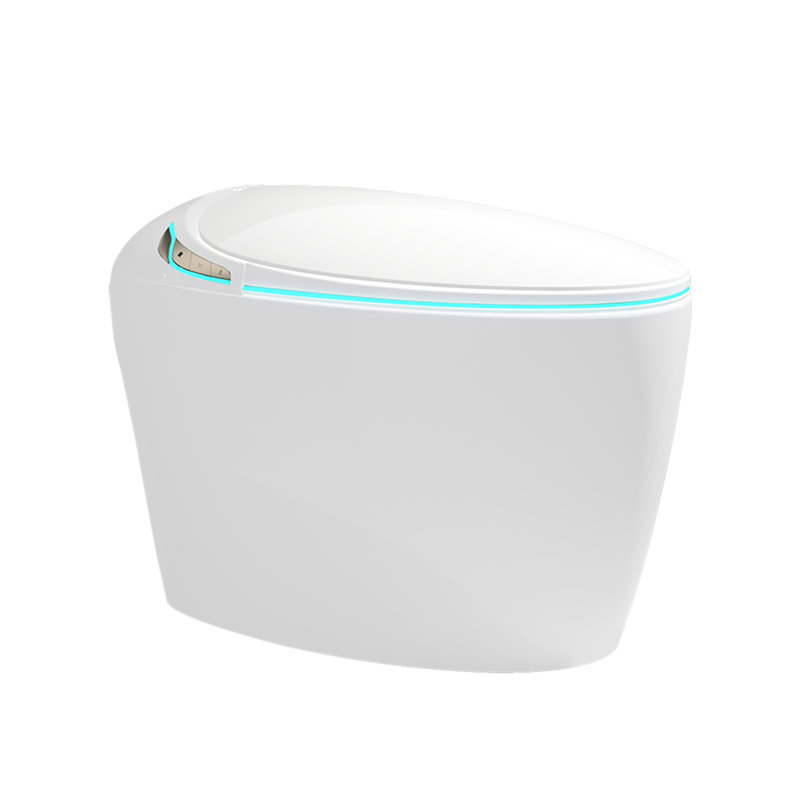 Intelligent Toilet With Bidet, Auto Open/Close System, Foot Sensor, Powerful Flushing, Led Display, Bathroom Fixture Bidet Feature, Seat, Warm Air Dryer, Essential