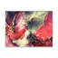 «Red Luxury Abstract Fluid Art II», reproduction sur toile-67328791-67328789
