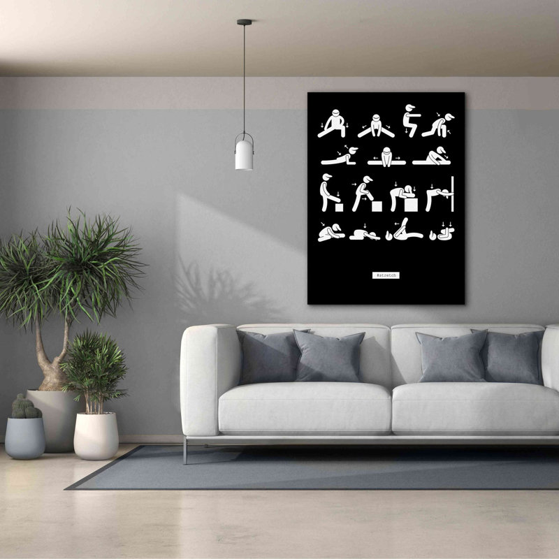 'Workout' by GraphINC, Giclee Canvas Wall Art, 54" H x 40" W