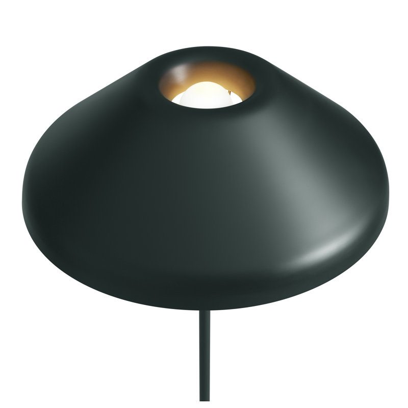 Beau Floor Lamp, Navy Green, Navy Green/White Carrara Marble