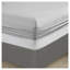 Drap-housse Coolmax en microfibre grise pour lit simple - Linge de lit en polyester respirant-136428882