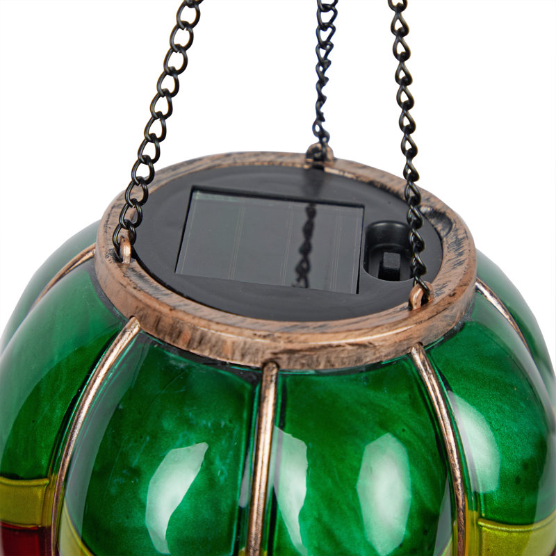 10"-19"H Adjustable Solar Hanging Balloon with Flicker LED Lights