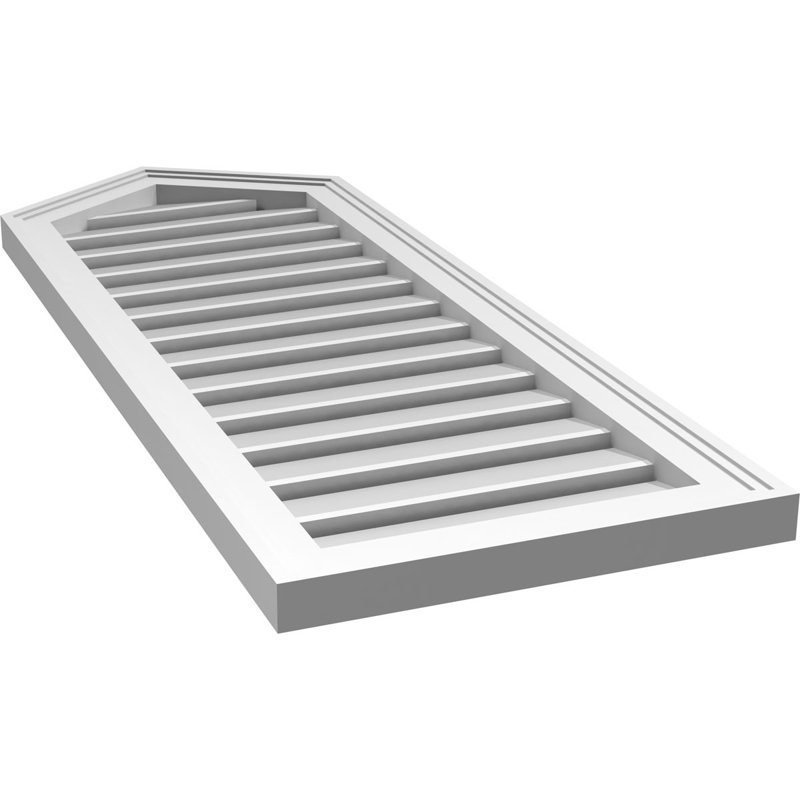 Pente fonctionnelle en uréthane à hauteur de pique Signature 8/8, brun clair apprêté, H 42 po x l 16 po x P 1,5 po