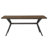 Devan 70" Iron Metal Base Dining Table And X-Back Metal Chairs Set - Table And 4 Chairs-427966048-427965981
