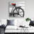 Rear bicycle - 32"x32" art on canvas