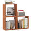 49 cm H x 49 cm W Solid Wood Cube Bookcase
