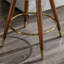 Tabouret pivotant à 360 ° de style Mid-Century rembourré blanc