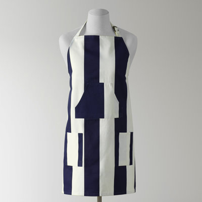 Printed Cotton Kitchen Apron with Pockets Adjustable