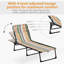 Chaise longue de piscine pliante