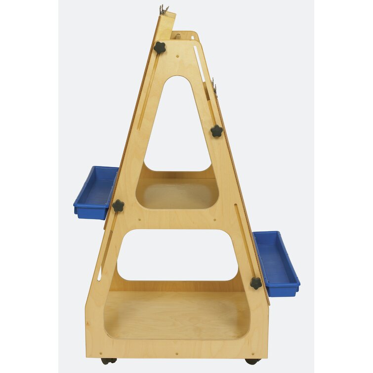 Childcraft Folding Adjustable Wood Board Easel