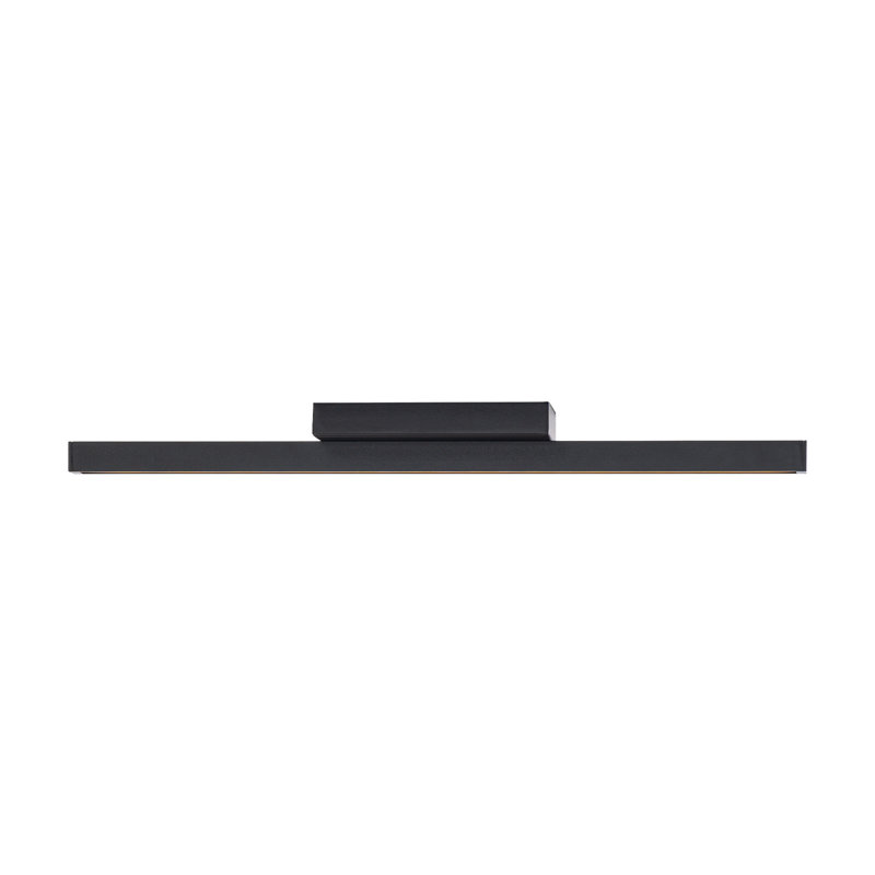 Plafonnier encastré à 1 lumière DEL à intensité variable Rochelle, H 2,75 po x l 18 po x P 1,63 po, Noir