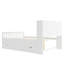 Captain Platform Bed Frame With Ample Storage Bookcases, Shelves And Four Drawers For Enhanced Organization And Comfort-777465037