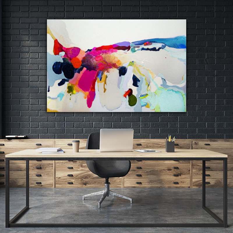 «Reach In Out», reproduction d'art sur toile géante 72 po x 48 po