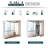 Kleankin Bathroom Mirrored Cabinet