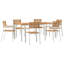 Wood Patio Dining Set with Rectangular Table-526822010-526822011