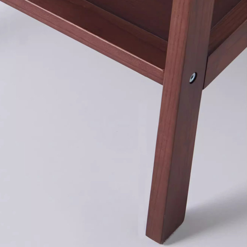 High-quality and stylish bookcase, (4 tablettes) H 59,4 po x l 15,7 po x P 13,7 po, Marron foncé