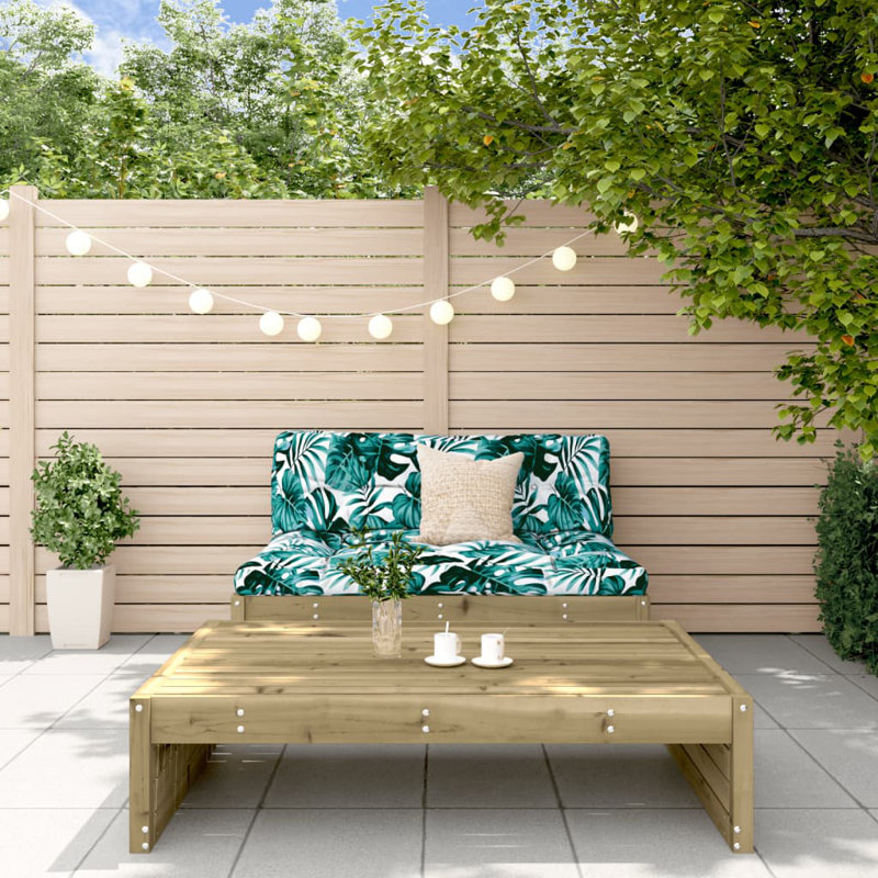 Vidaxl 2 Piece Garden Lounge Set Impregnated Wood Pine