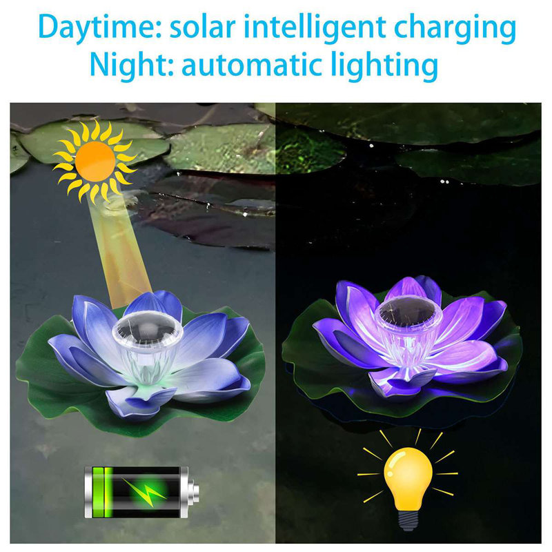 Solar Powered Outdoor Floating Pool Lights, Purple
