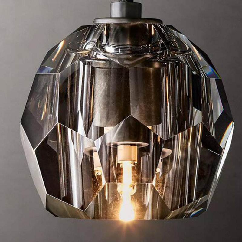 Jarosław Modern 12 - Light Dimmable Sputnik Chandelier with Smoke Gray Shades, Gold