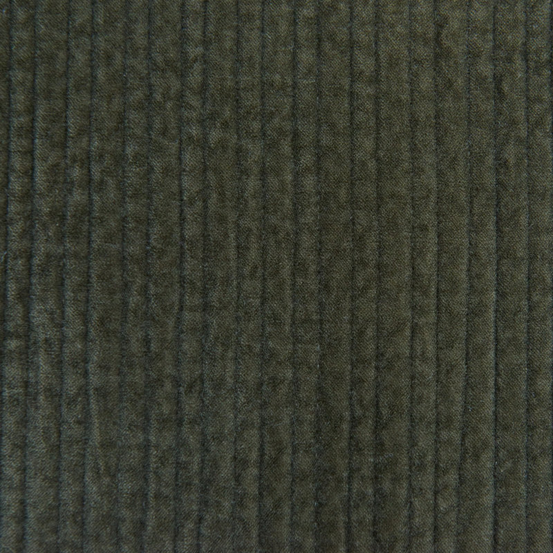 Stonewashed Cotton Velvet Modern Rustic Quilt Set, Full/Queen Quilt + 2 Standard Shams, Fern Green