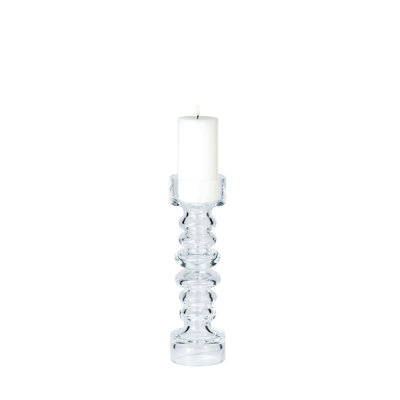 Glass Ribbed Candleholder/Vase