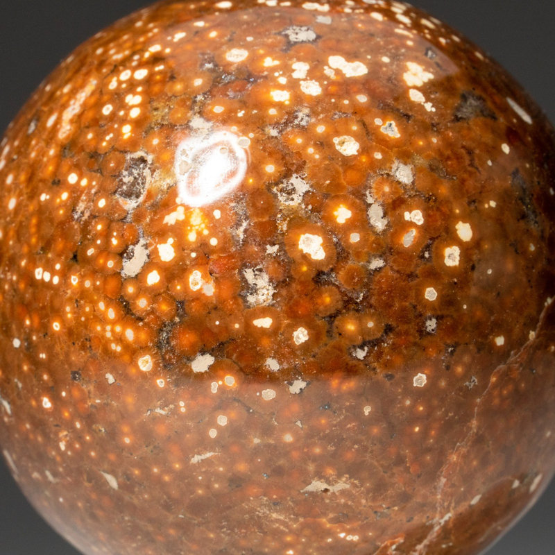 Genuine Polished Ocean Jasper Sphere (1.8 Lbs)