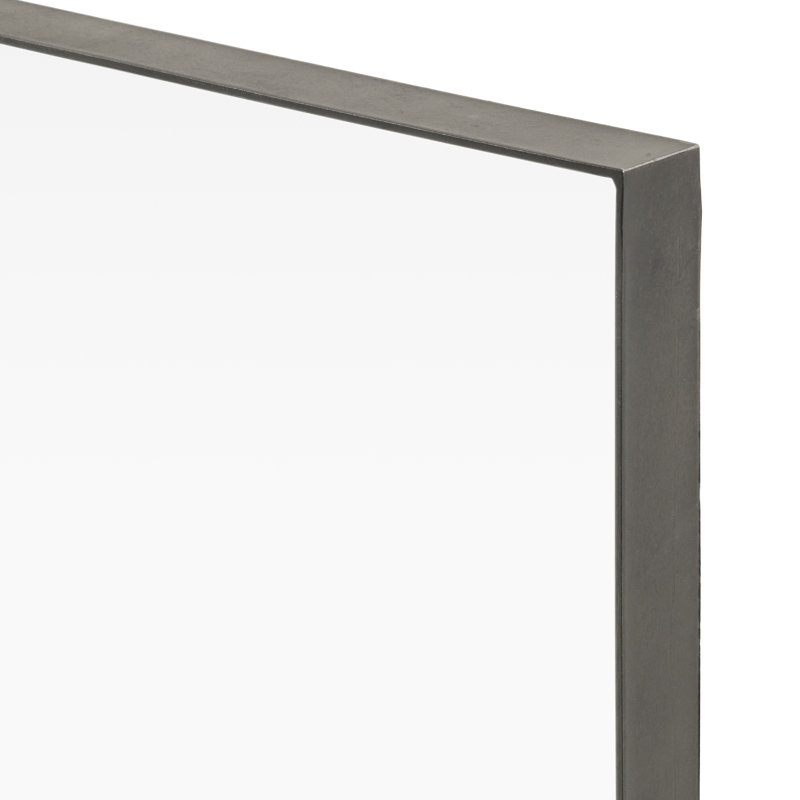 Bellvue Rectangle Metal Mirror, Black
