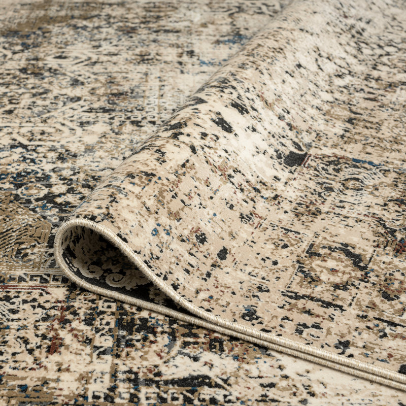 Lydian Area Rug in Earth Tones, Rectangle 5'3" x 7'7"