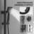 10'' Outdoor Rain Shower System with Handheld Spray, Wall Mounted Dual Function Shower Fixture Set