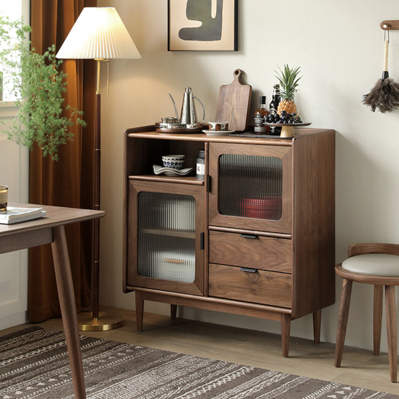 Buffet japonais multifonctionnel et armoire à thé, 39.37" H x 31.5" W x 15.75" D